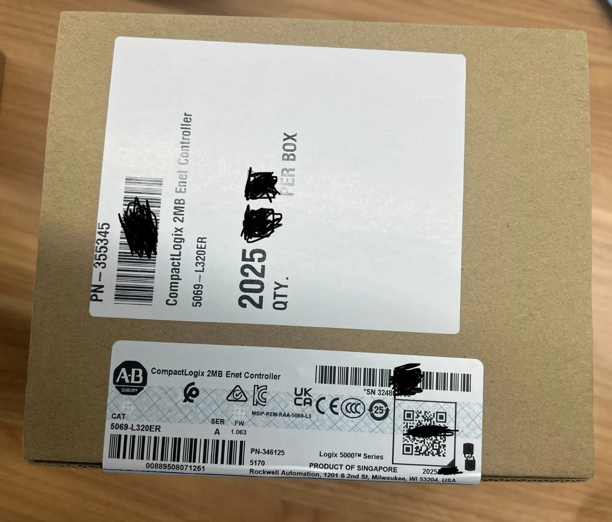 Allen-Bradley 5069-L320ER PLC Controller 2MB 40 EtherNet/IP Devices