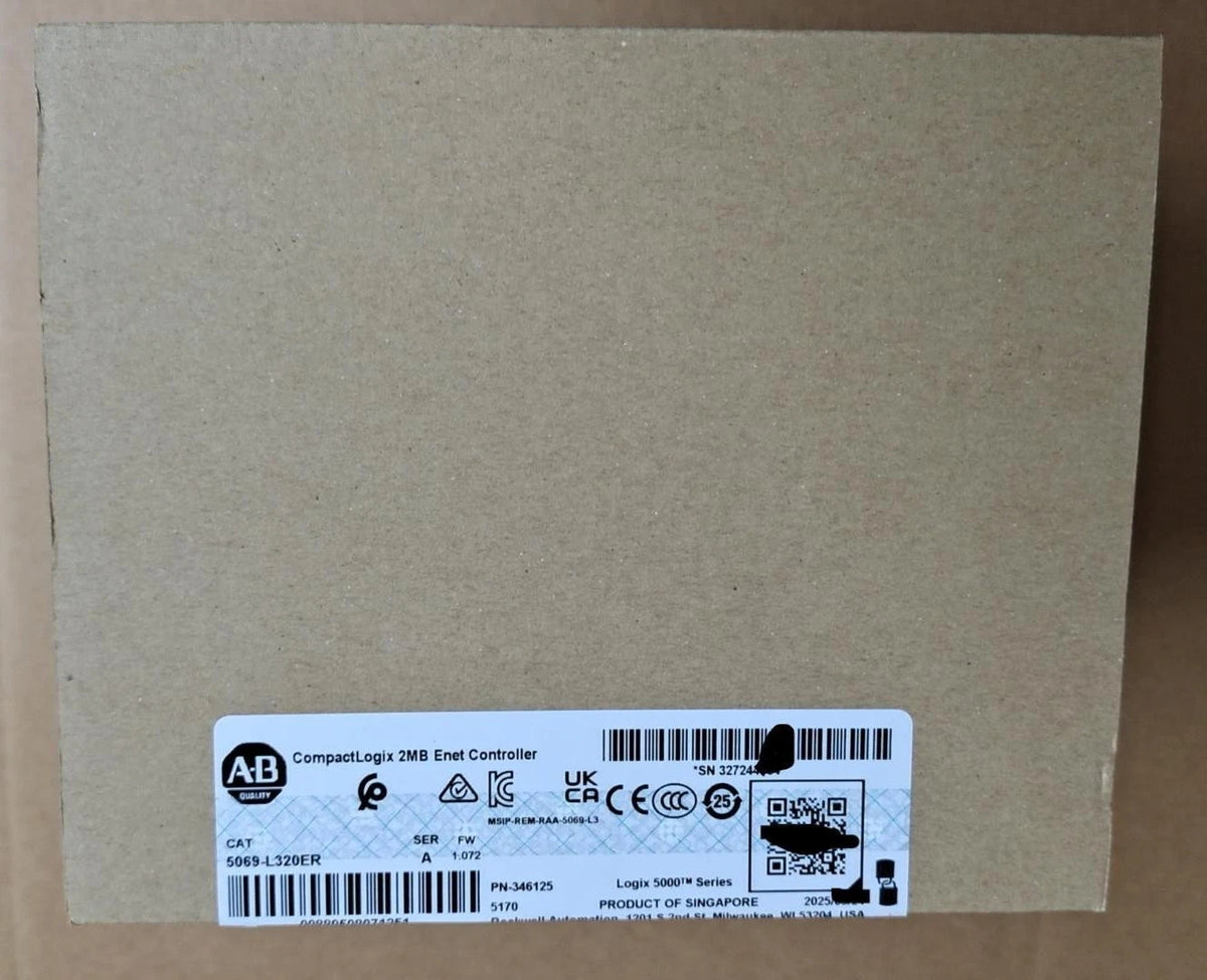 Allen-Bradley 5069-L320ER PLC Controller 2MB 40 EtherNet/IP Devices