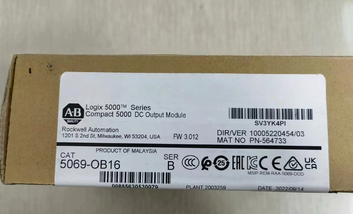 Allen-Bradley 5069-OB16 Output Module 16-Point 24V DC Source 0.5A
