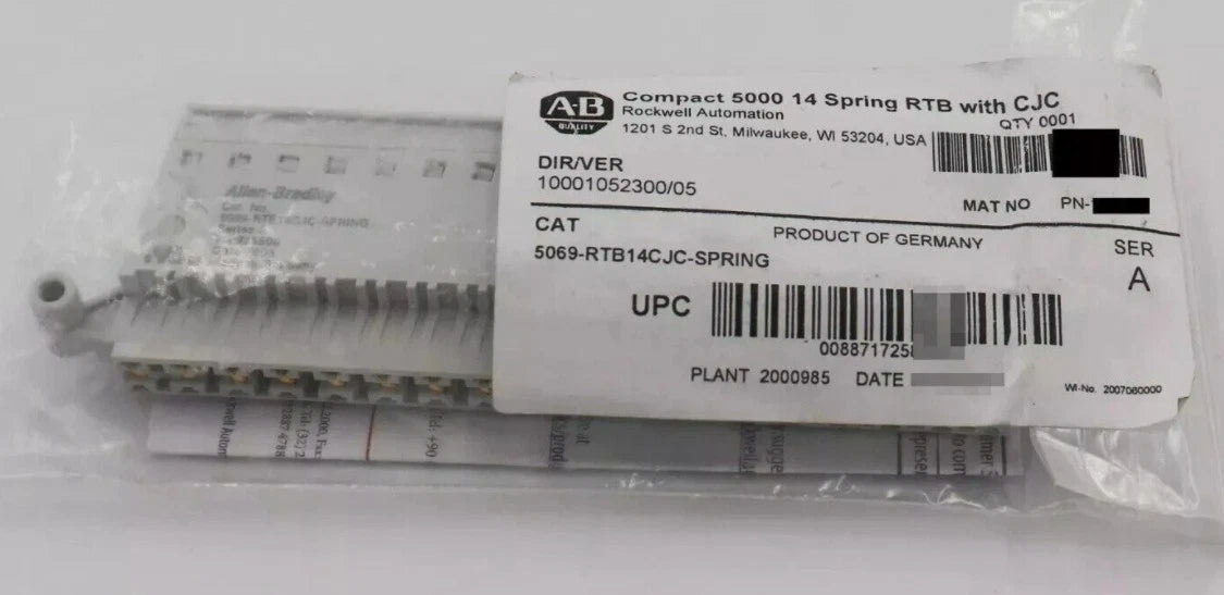 Allen-Bradley 5069-RTB14CJC-SPRING Terminal Block 14-Pin CJC Spring 300V AC