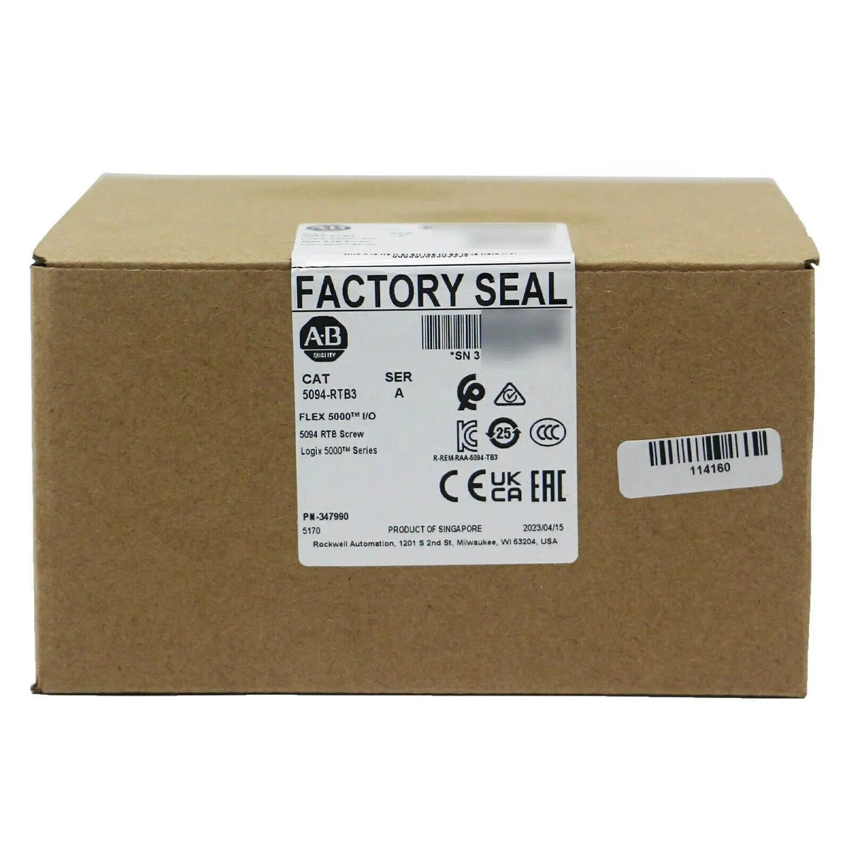 Allen-Bradley 5094-RTB3 Terminal Block Screw-Type 2A 32V DC