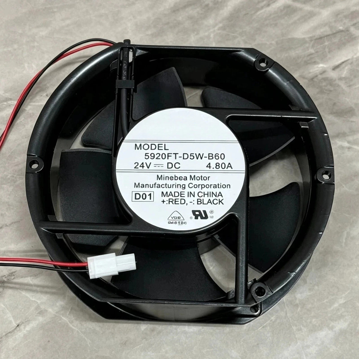 NMB 5920FT-D5W-B60 DC Axial Fan 24VDC 4.8A 172x150x51mm