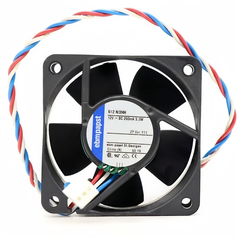 Ebmpapst 612N/2HH DC Axial Fan 12VDC 60x60x25mm 3W