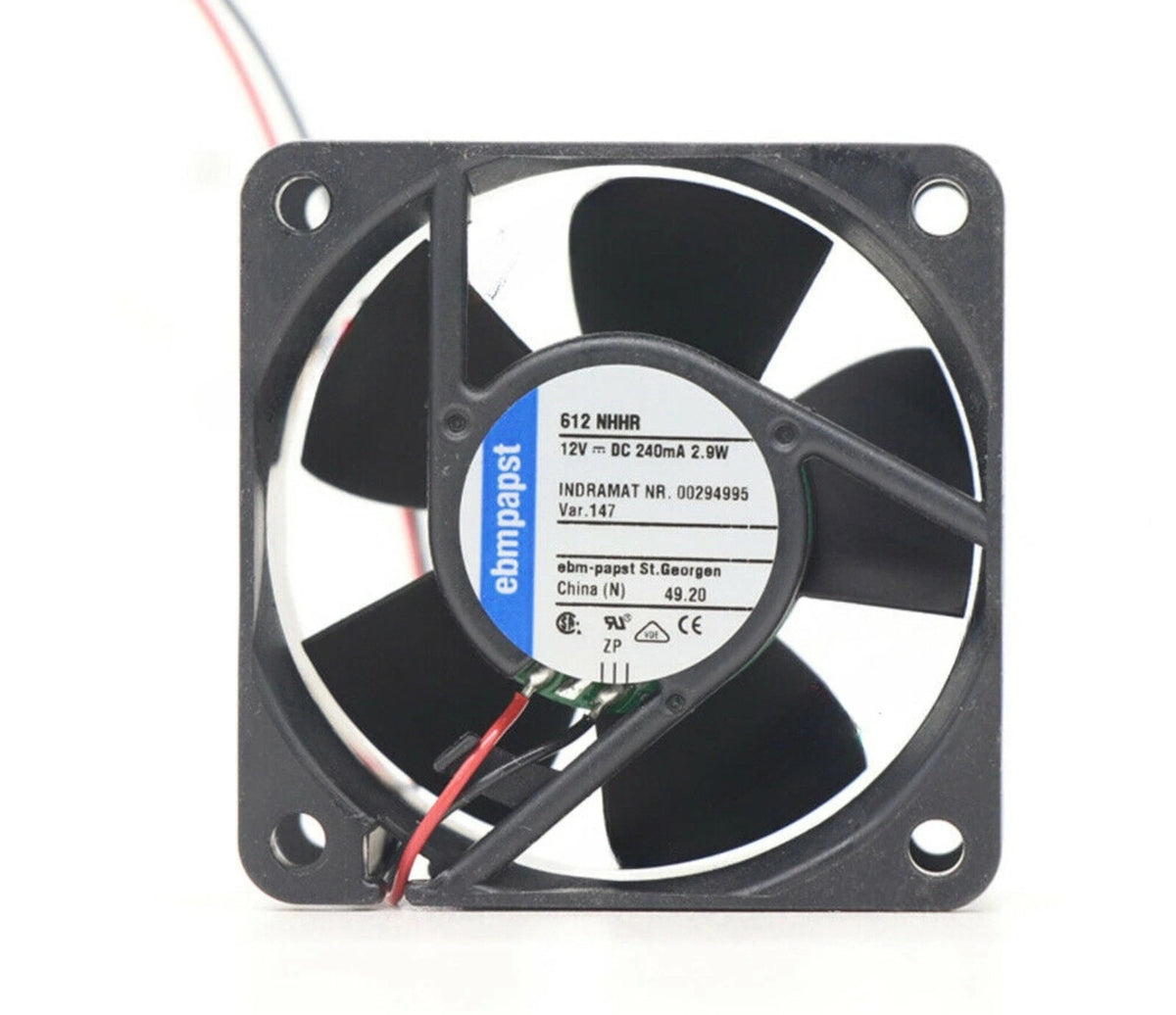 Ebmpapst 612NHHR Axial Fan 12VDC 2.6W 4300 rpm