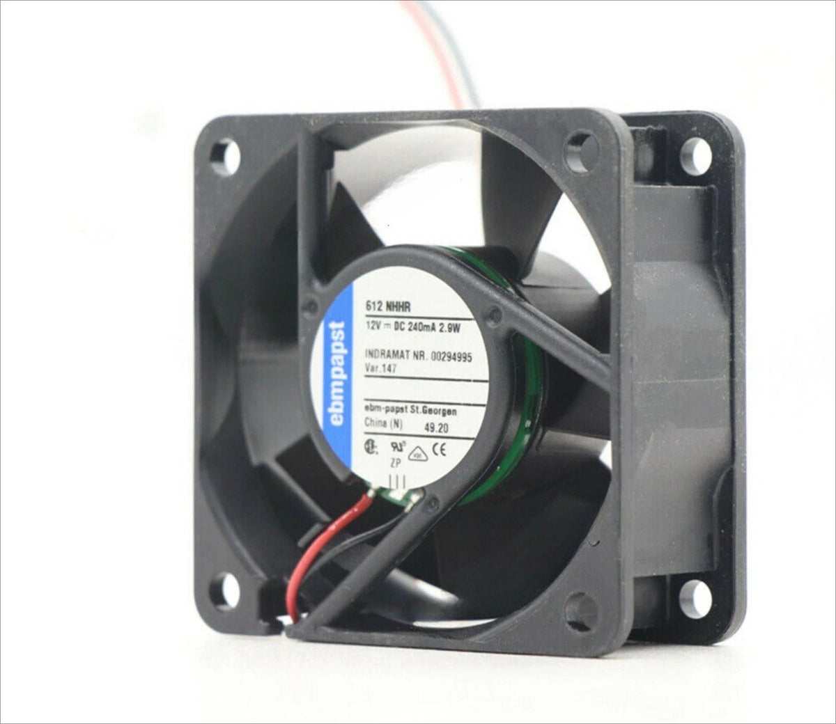Ebmpapst 612NHHR Axial Fan 12VDC 2.6W 4300 rpm