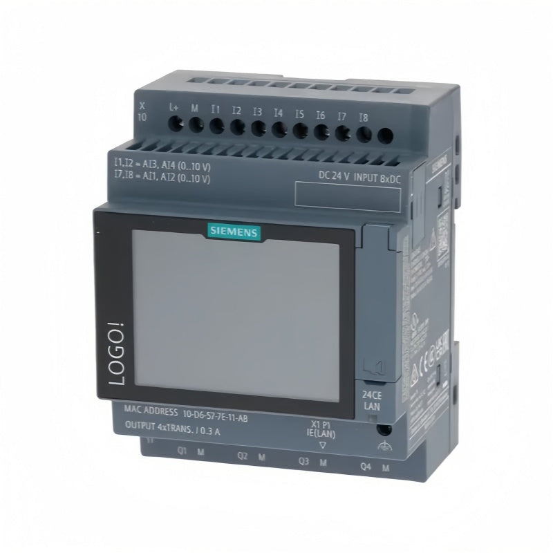 SIEMENS 6ED1052-1CC08-0BA3 Logic Control Module 24VDC 8DI 4DO