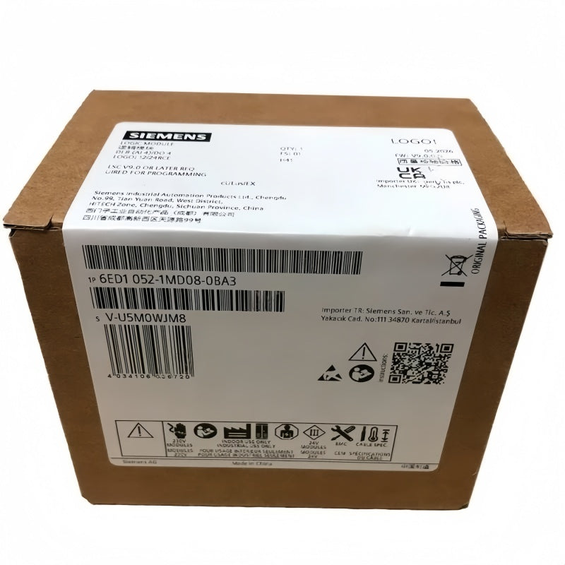 SIEMENS 6ED1052-1MD08-0BA3 Logic Module 12/24 VDC 8 DI 4 Relay DO