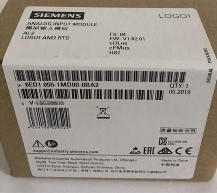 SIEMENS 6ED1055-1MD00-0BA2 Input Module 4 Analog Inputs 0-10V