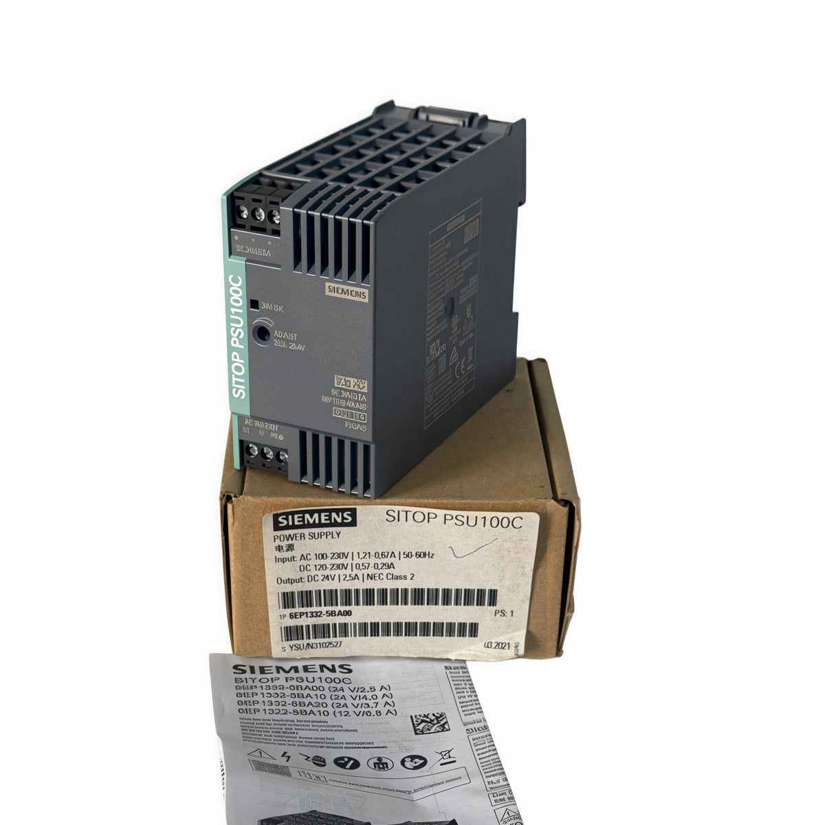 SIEMENS 6EP1332-5BA00 Power Supply 24VDC 2.5A 60W