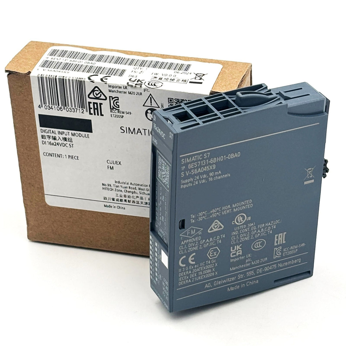 SIEMENS 6ES7131-6BH01-0BA0 Input Module 16 Digital Inputs 24VDC