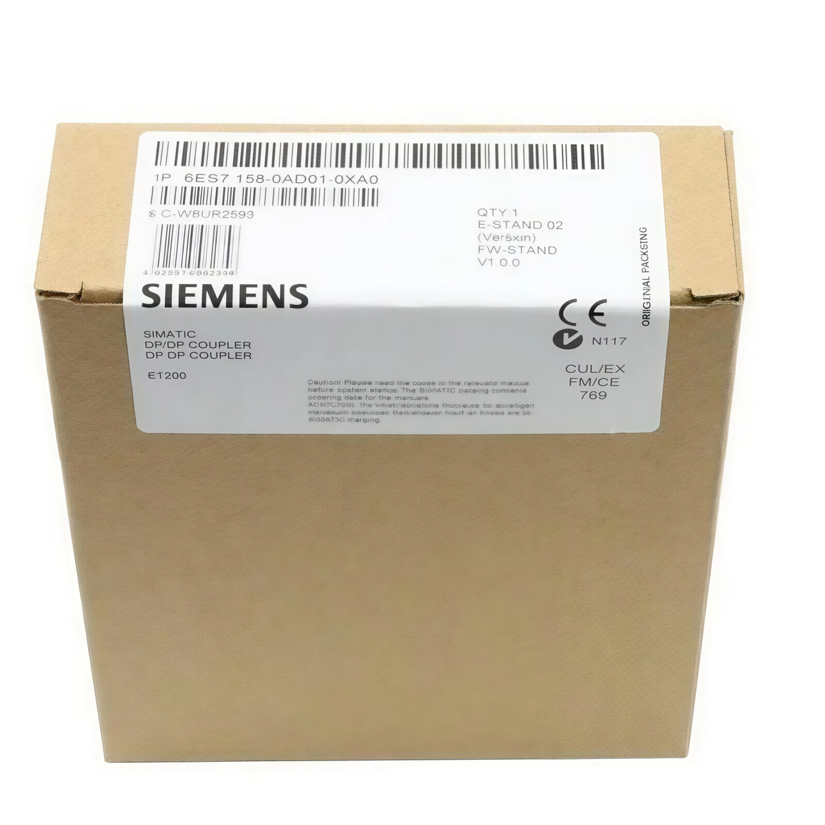 SIEMENS 6ES7158-0AD01-0XA0 SIMATIC DP/DP Coupler 24VDC PROFIBUS DP