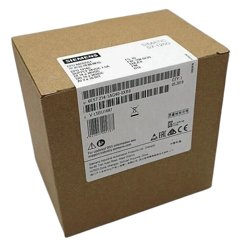 SIEMENS 6ES7214-1AG40-0XB0 PLC CPU 1214C DC/DC/DC 150KB