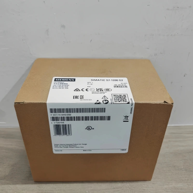 SIEMENS 6ES7214-1AH50-0XB0 Controller CPU 1214C 24VDC 14DI 10DO