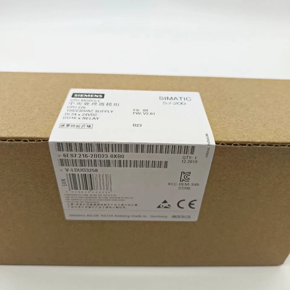 SIEMENS 6ES7216-2BD23-0XB0 CPU Module 24VDC 24 DI 16 DO