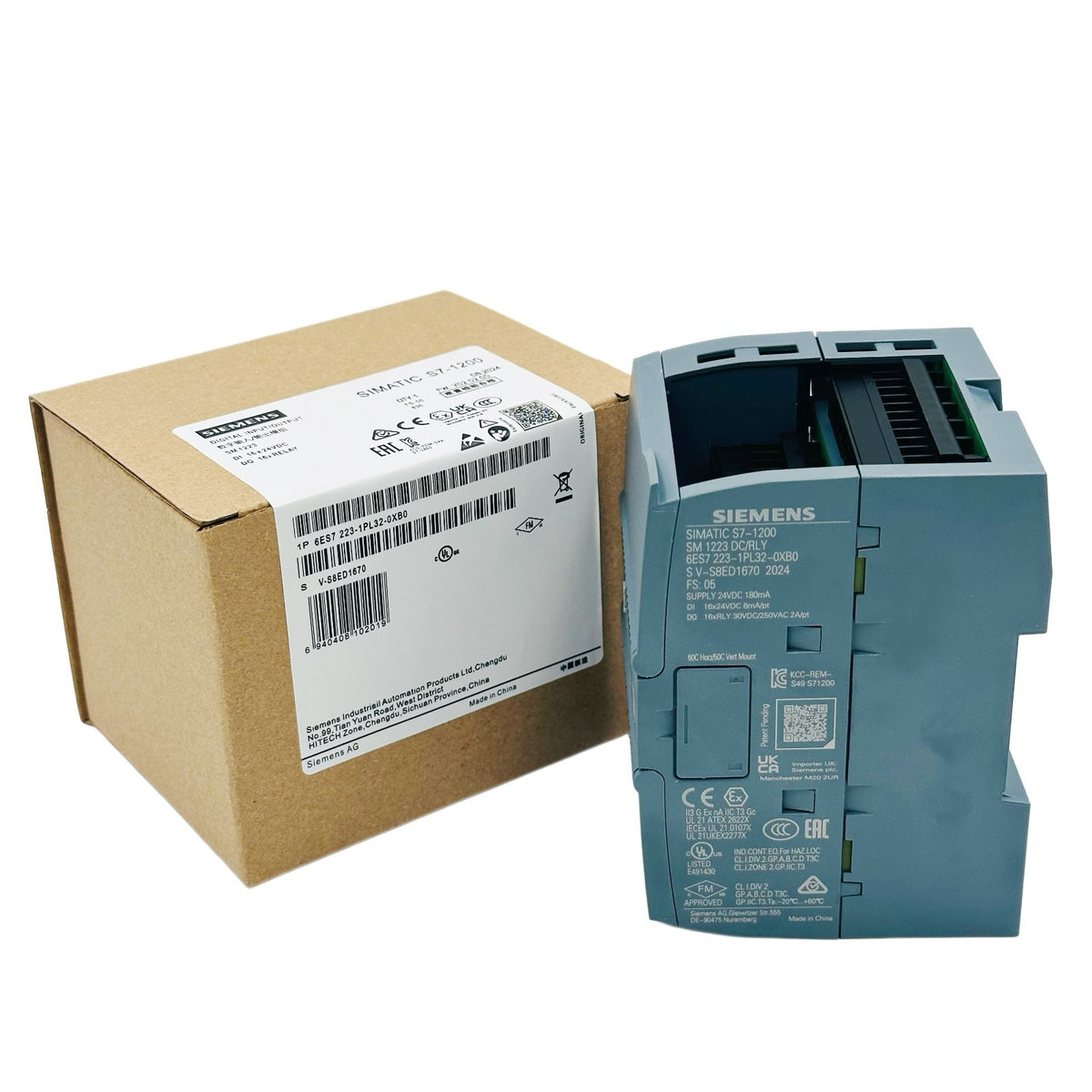SIEMENS 6ES7223-1PL32-0XB0 PLC Module 24VDC 16 DI 16 DO