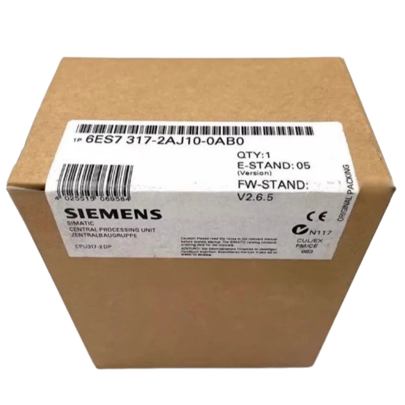 SIEMENS 6ES7317-2AJ10-0AB0 PLC CPU 317-2 DP 512KB 24VDC
