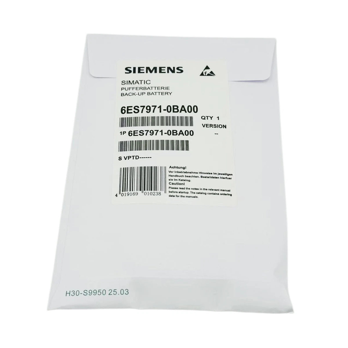 SIEMENS 6ES7971-0BA00 Battery 3.6V Lithium