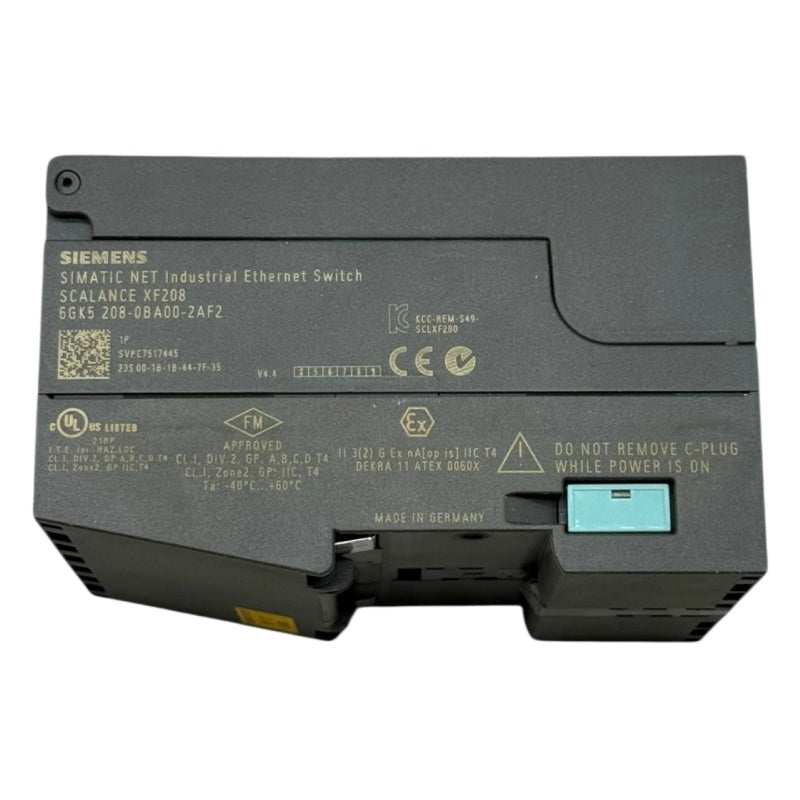SIEMENS 6GK5208-0BA00-2AF2 Ethernet Switch 8x RJ45 10/100Mbps