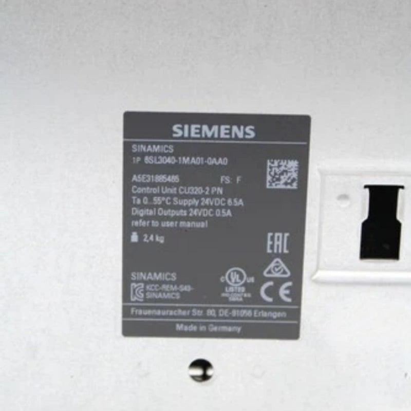 SIEMENS 6SL3040-1MA01-0AA0 Control Unit CU320-2 PN PROFINET