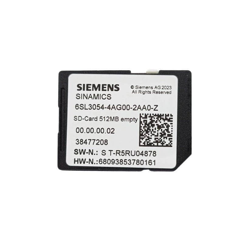 SIEMENS 6SL3054-4AG00-2AA0 SINAMICS SD Memory Card 512MB