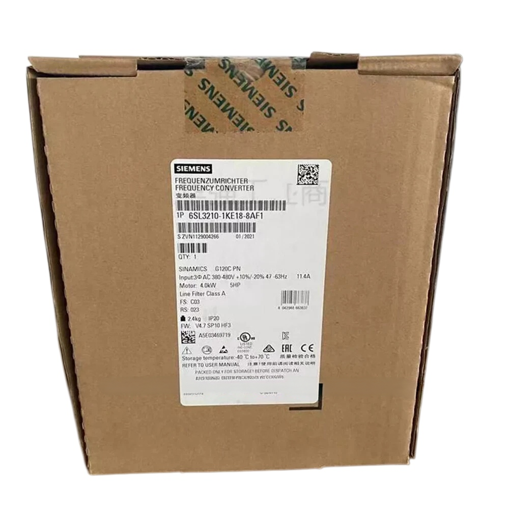 SIEMENS 6SL3210-1KE18-8AF1 Variable Frequency Drive 4kW 380-480V