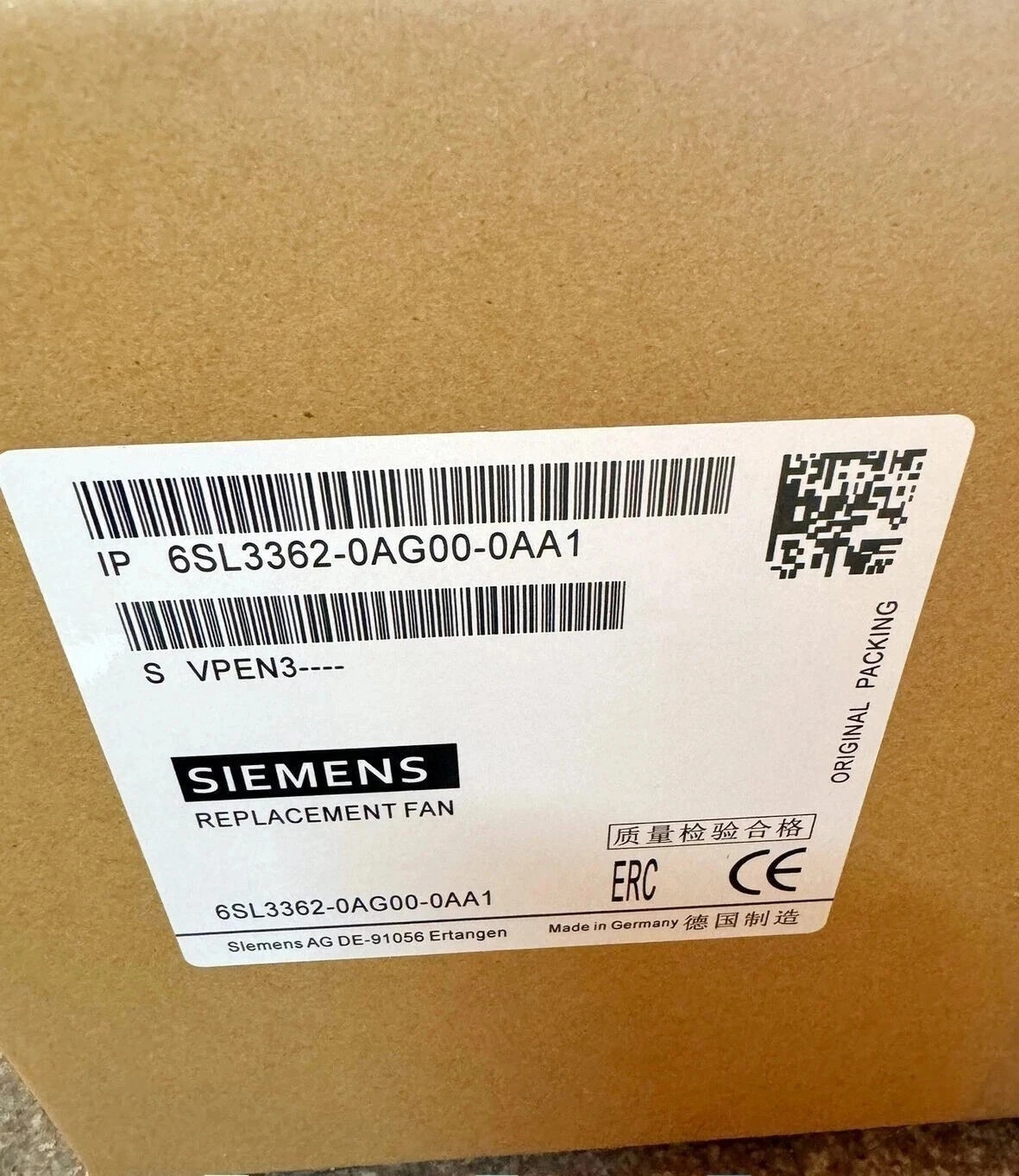 For Siemens 6SL3362-0AG00-0AA1 Inverter Fan SINAMICS Replacement Fan