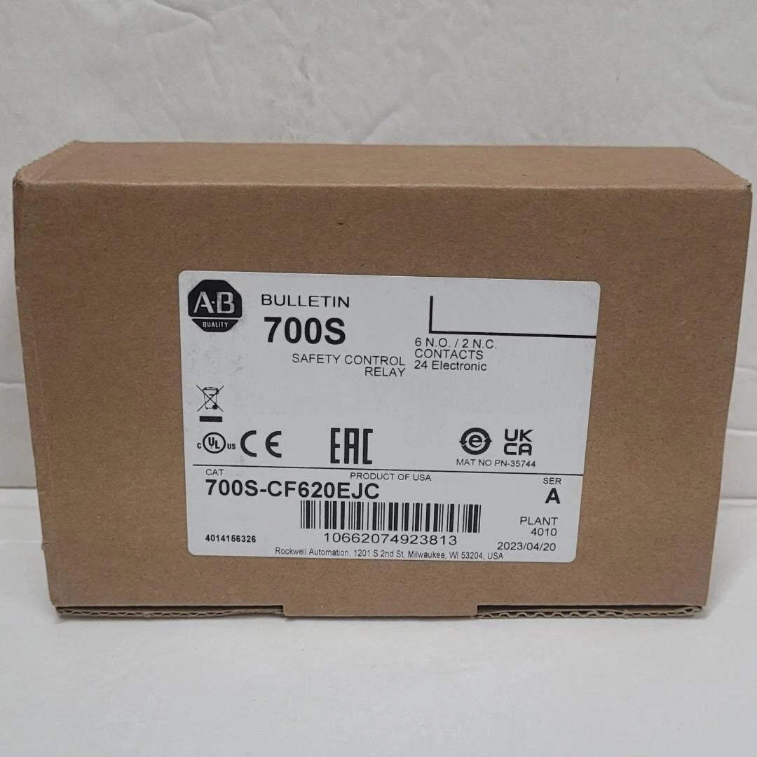 Allen-Bradley 700S-CF620EJC Safety Control Relay 8-Pole 24V DC 6NO 2NC