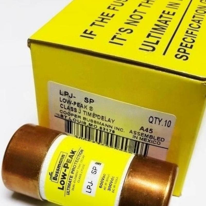 Eaton Bussmann LPJ-50SP 50A 600Vac Dual Class Fuse Magnetic Cylinder