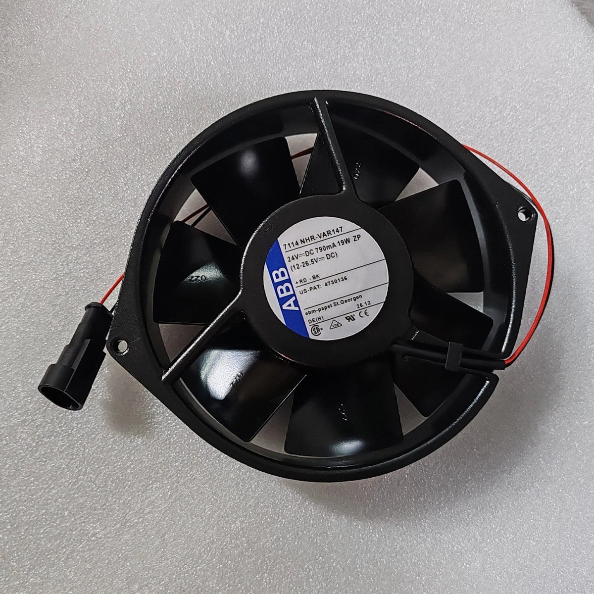 Ebmpapst 7114NHR-VAR147 Axial Fan 24VDC 38W 3300 rpm