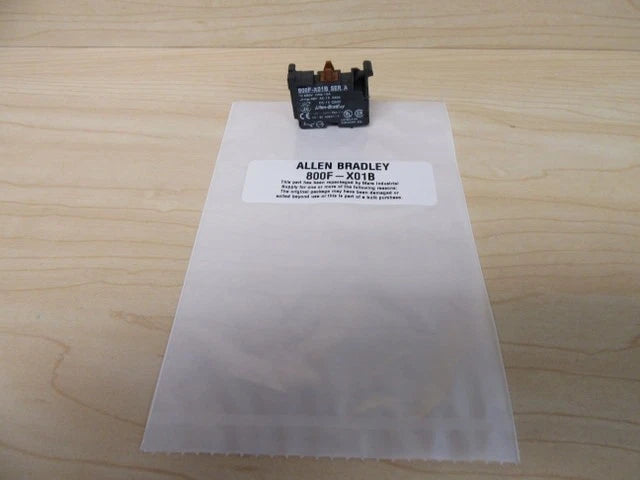 Allen-Bradley 800F-X01 Contact Block 1NC 10A 600V Screw Terminal