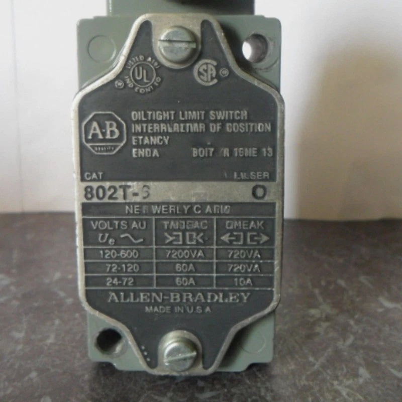 Allen-Bradley 802T-A Limit Switch Lever Type 2-Circuit NEMA 4/13