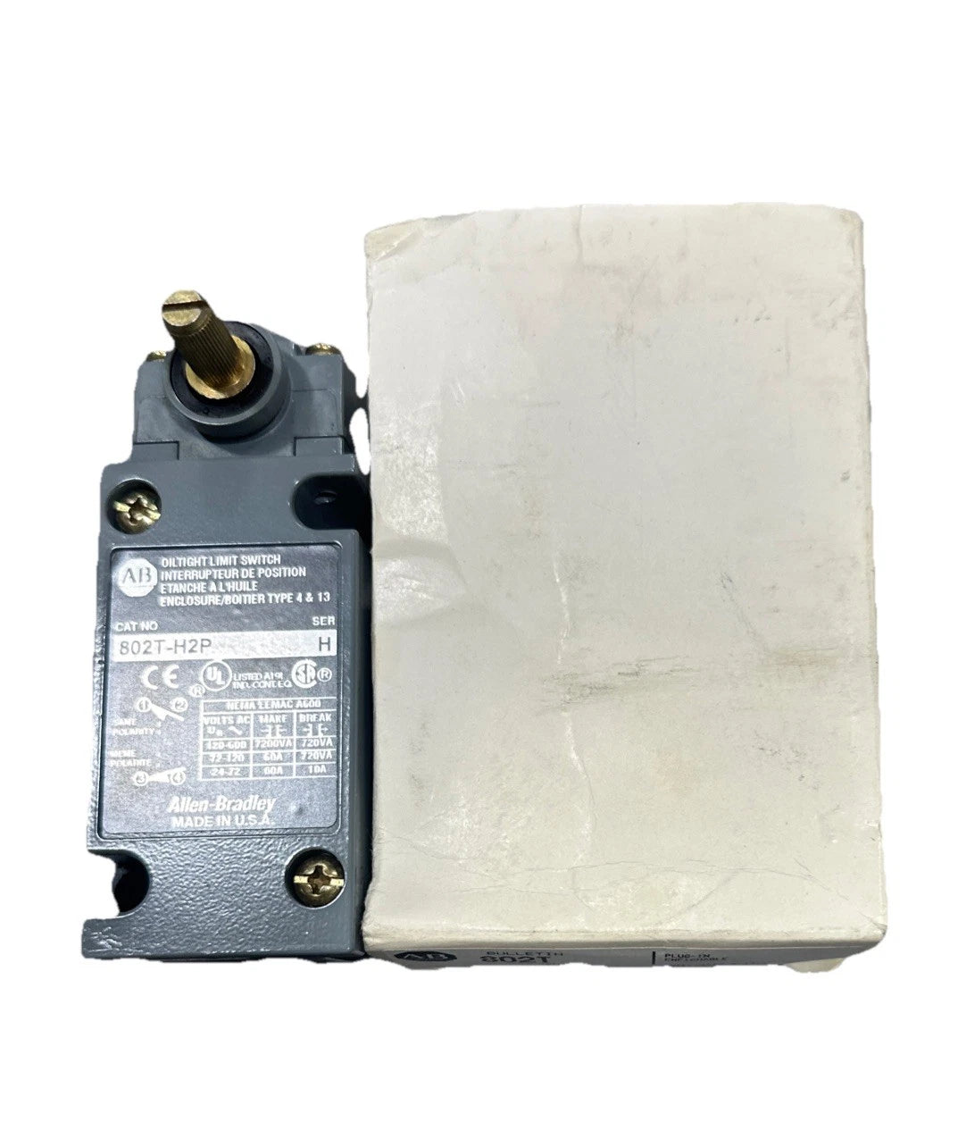 Allen-Bradley 802T-H Limit Switch Lever Type 2-Circuit NEMA 4/13