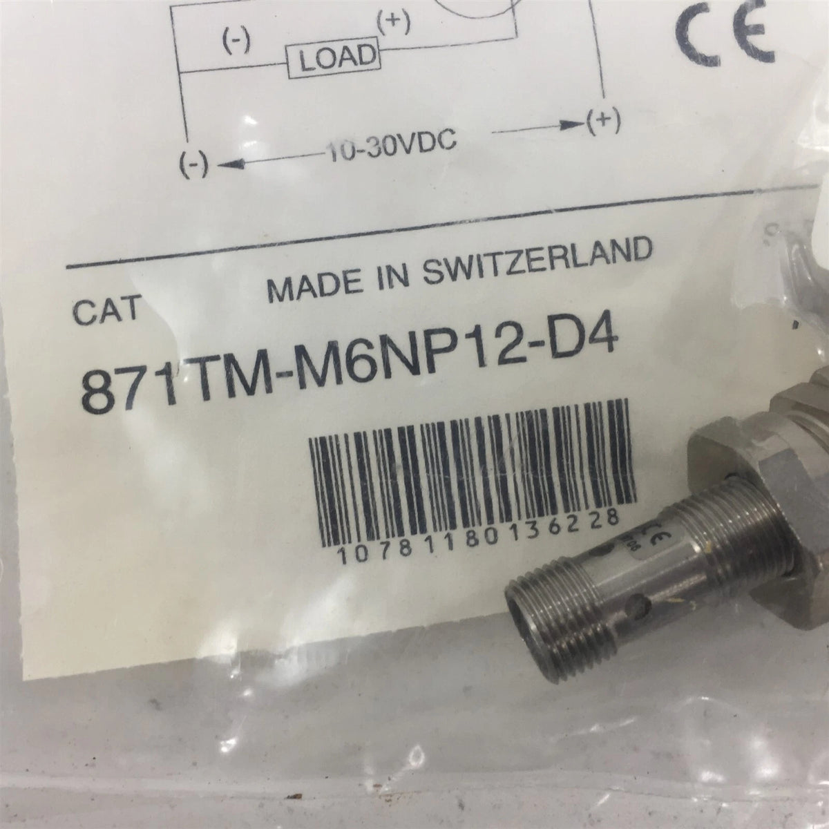 Allen-Bradley 871TM-M6NP12-D4 Proximity Sensor 6mm 10-30VDC PNP NO