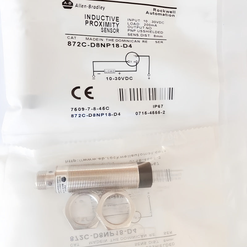Allen-Bradley 872C-D8NP18-D4 8 mm PNP Inductive Proximity Sensor