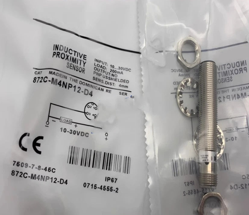 Allen-Bradley 872C-M4NP12-D4 Proximity Sensor 4mm 10-30VDC PNP NO