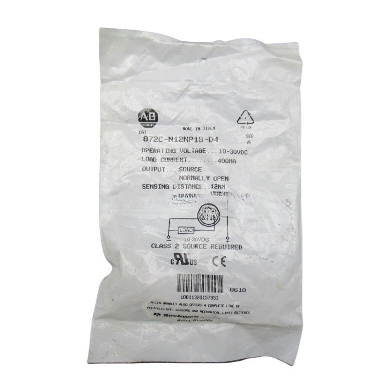 Allen-Bradley 872C-N12NP18-D4 Proximity Sensor 12mm 10-30VDC PNP NO