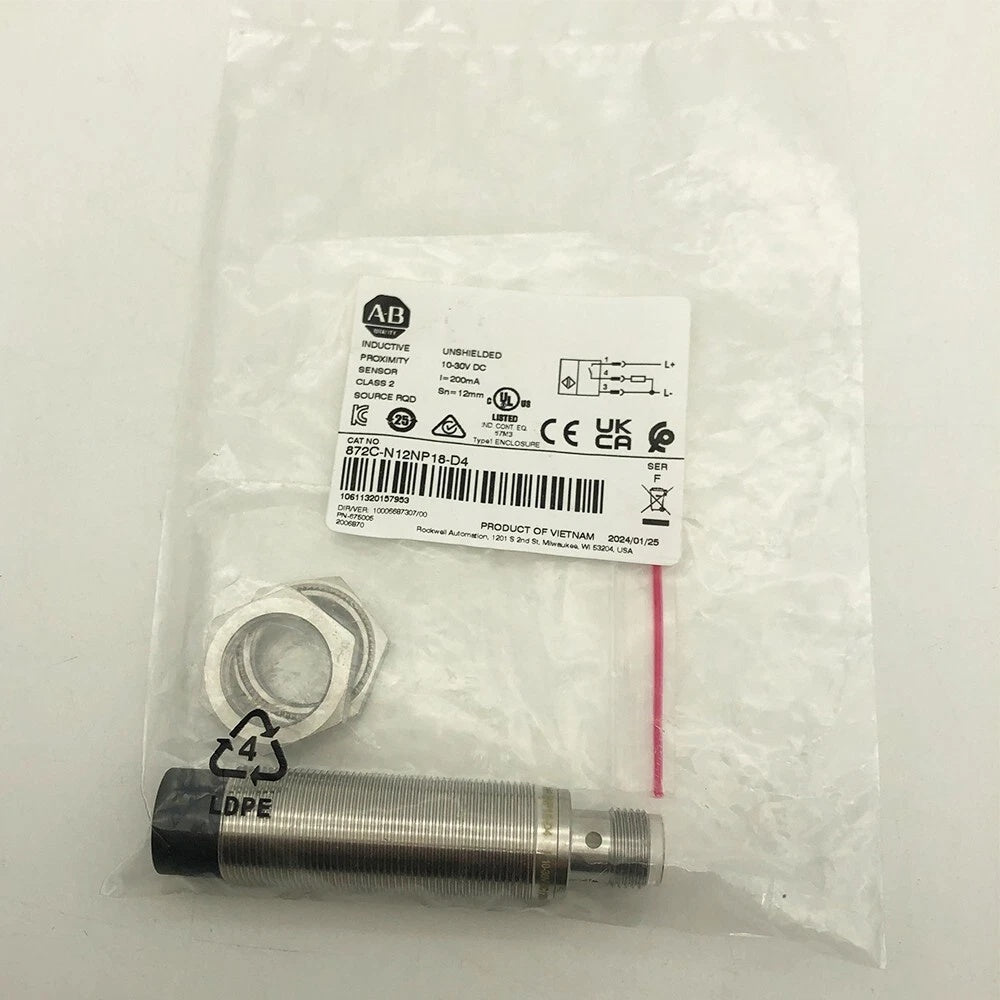 Allen-Bradley 872C-N12NP18-D4 Proximity Sensor 12mm 10-30VDC PNP NO