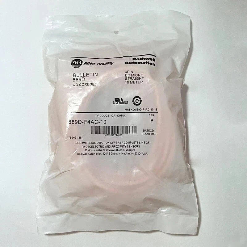 Allen-Bradley 889D-F4AC-10 Sensor Connection Cable M12 4-Pin 10m