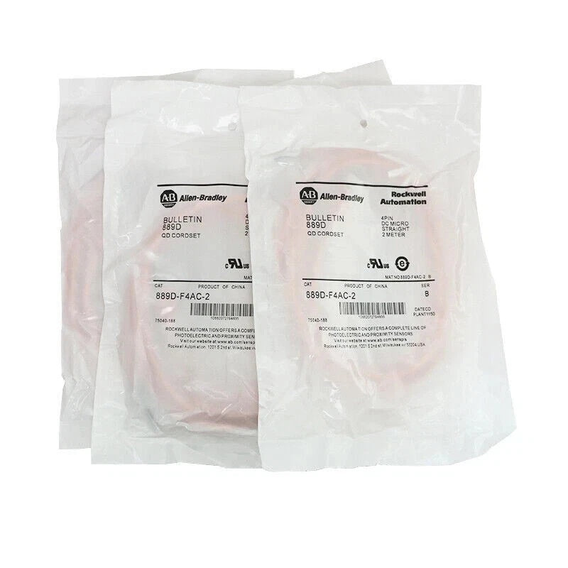 Allen-Bradley 889D-F4AC-2 Sensor Connection Cable M12 4-Pin 2m