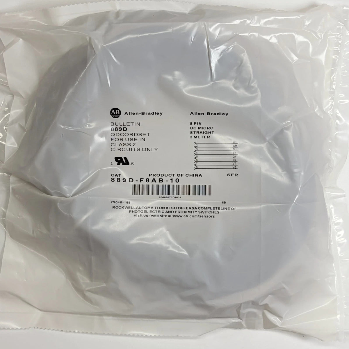 Allen-Bradley Brand New 889D-F8AB-10 Cable Fast Shipping
