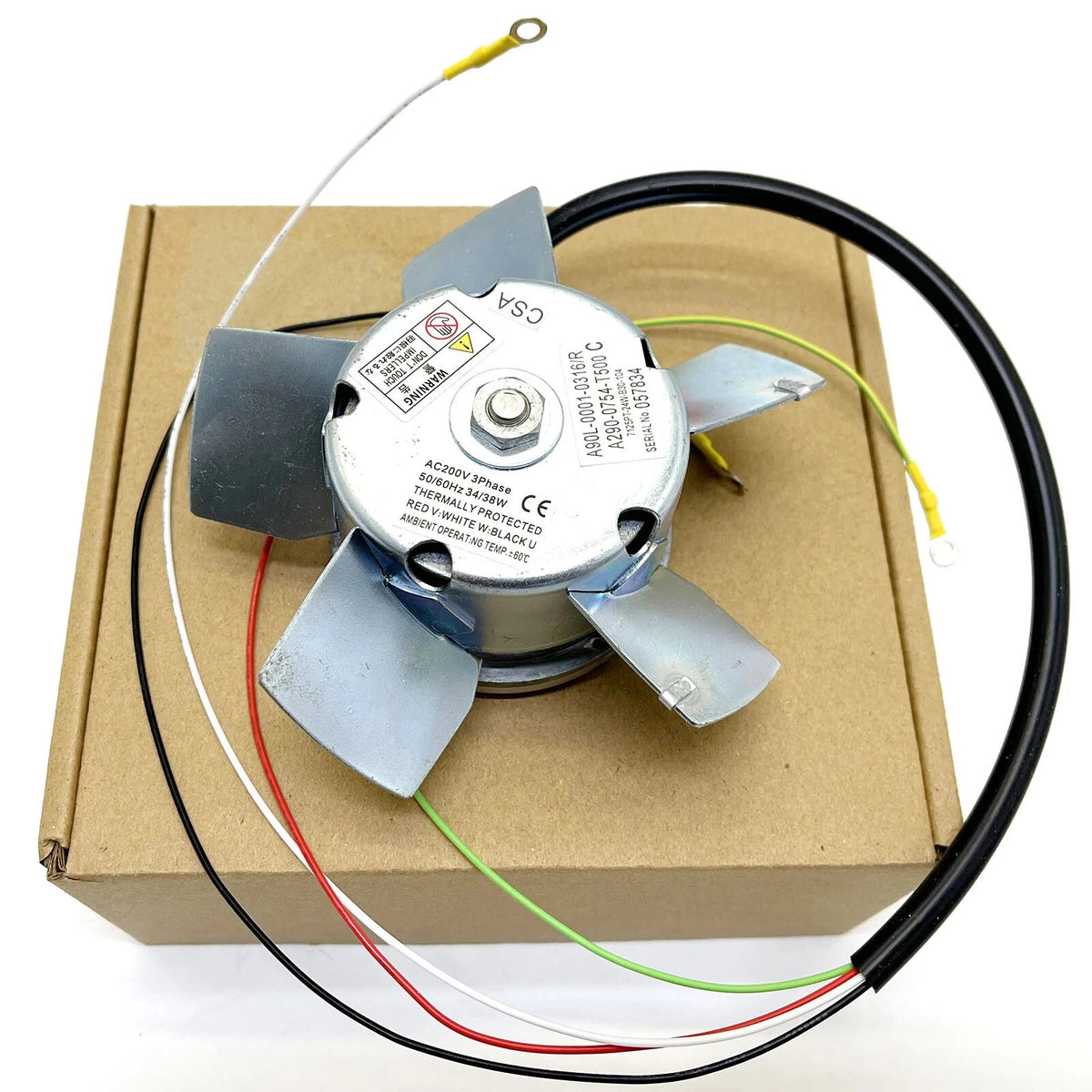 FANUC A90L-0001-0316/R Spindle Motor Fan 3-Phase 200V Reverse Flow