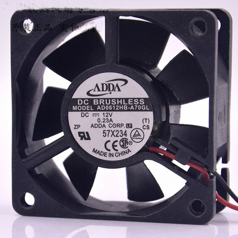 ADDA AD0612HB-A70GL DC Axial Fan 12VDC 60x60x25mm 4500RPM