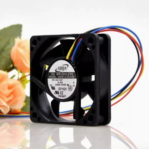 ADDA AD0612LB-D9B DC Axial Fan 12VDC 60x60x15mm 16.99CFM