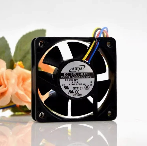 ADDA AD0612LB-D9B DC Axial Fan 12VDC 60x60x15mm 16.99CFM