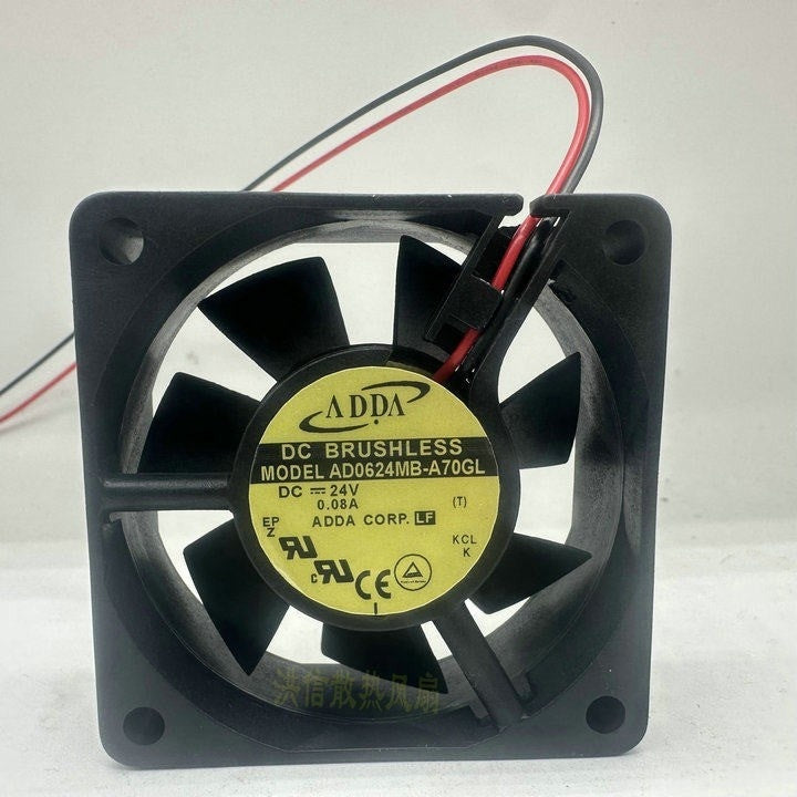 ADDA AD0624MB-A70GL DC Axial Fan 24VDC 60x60x25mm 18CFM
