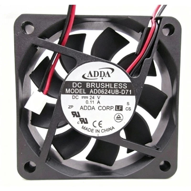 ADDA AD0624UB-D71 DC Axial Fan 24VDC 60x60x15mm 0.11A