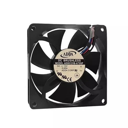 ADDA AD0812VB-A73GP DC Axial Fan 12VDC 80x80x25mm 72CFM