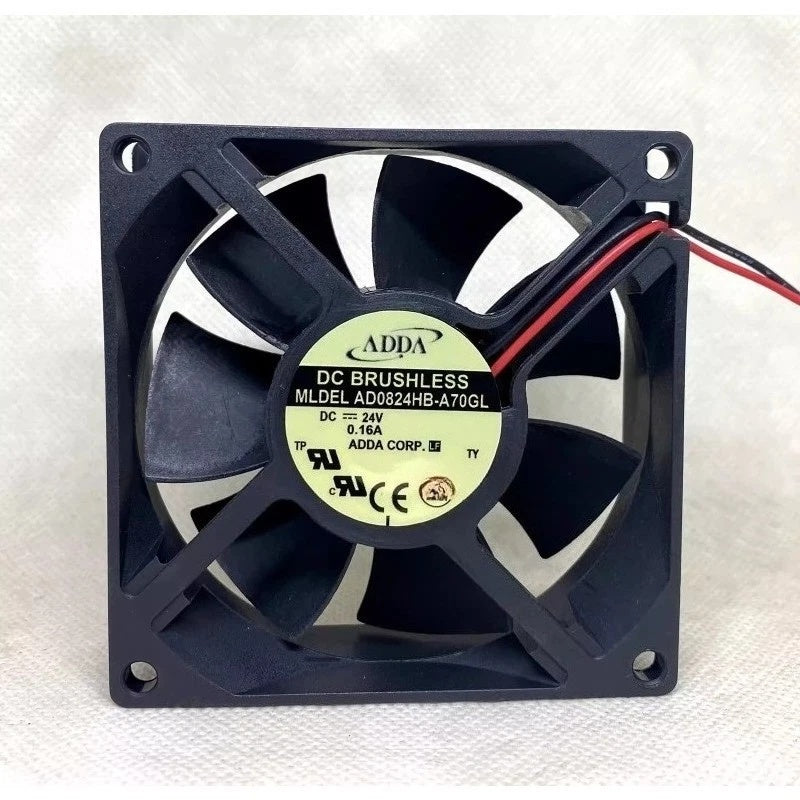 ADDA AD0824HB-A70GL DC Axial Fan 24VDC 80x80x25mm 38.6CFM