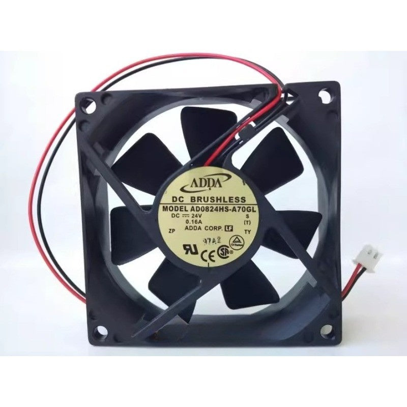 ADDA AD0824HS-A70GL DC Axial Fan 24VDC 80x80x25mm 38.6CFM