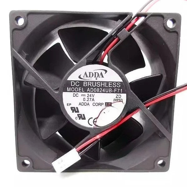 ADDA AD0824UB-F71 DC Axial Fan 24VDC 80mm Cooling fan